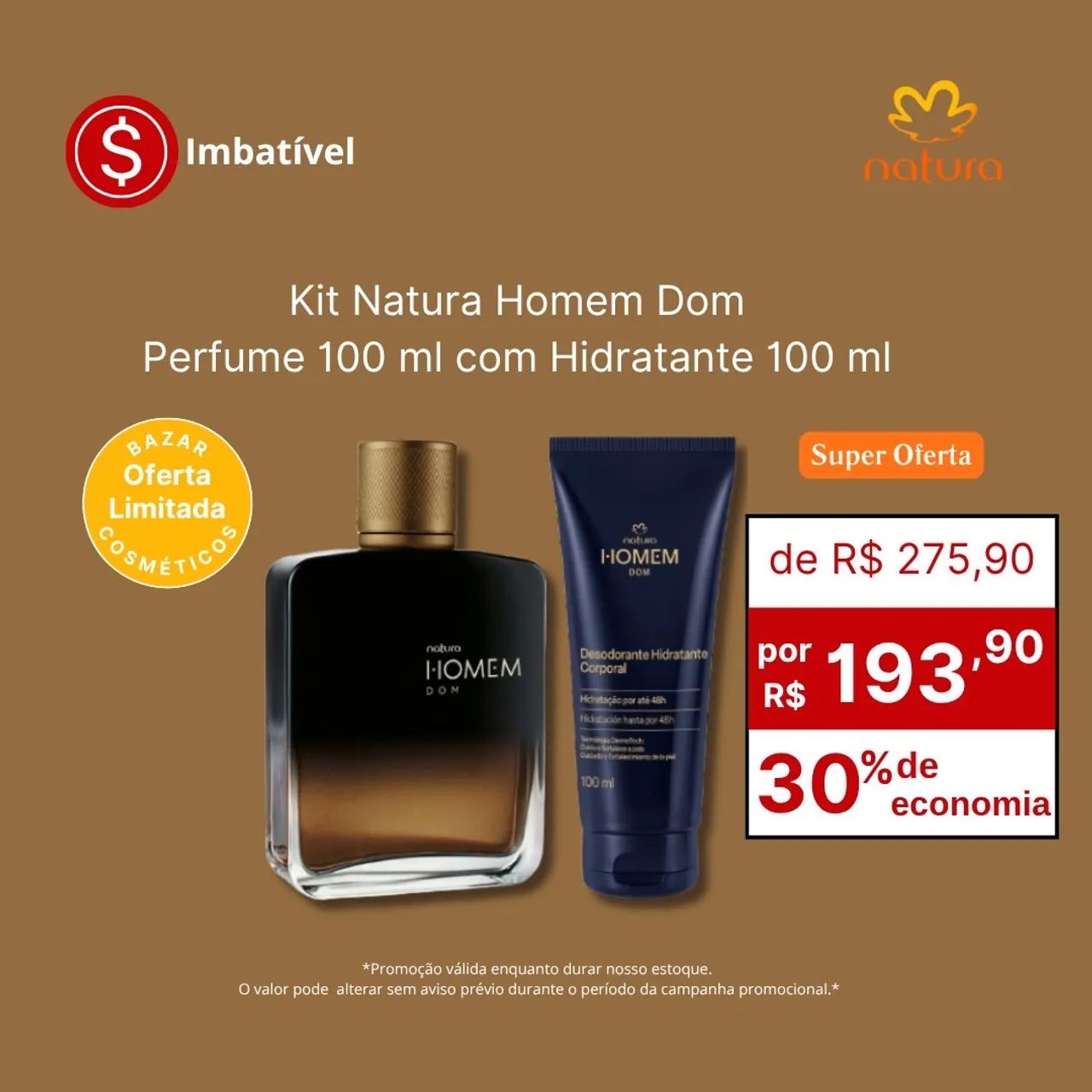 Kit Natura Homem Dom