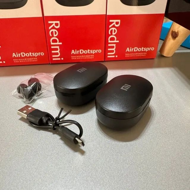 Fone De Ouvido Bluetooth Compatível Air Dots Redmi - entrego Cor Preto
