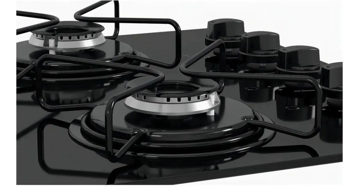 Cooktop italaia essencial 4 bocas preto  - Foto 2