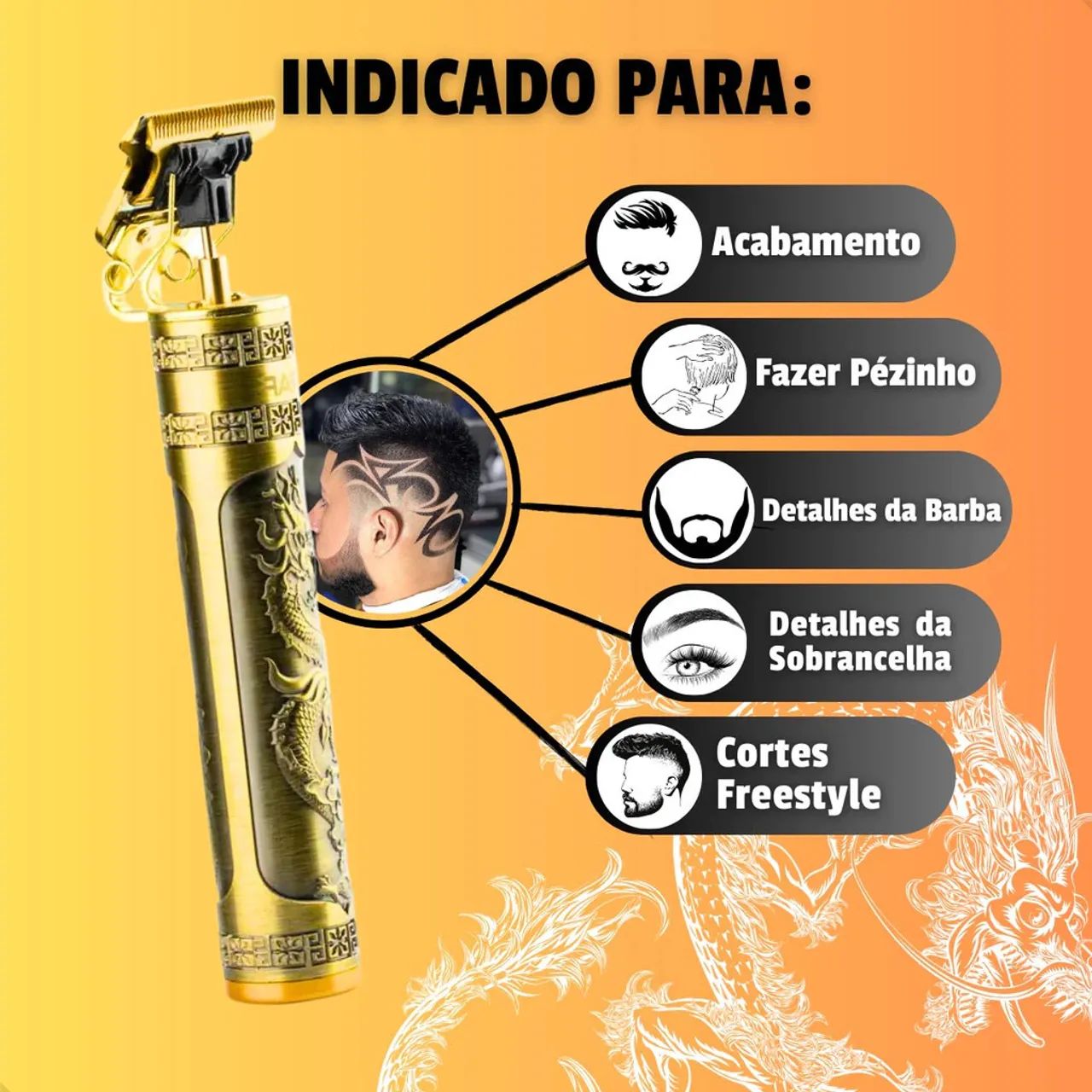 Máquina de Cortar Cabelo LACRADA - Foto 4