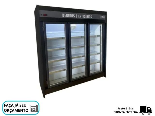 Expositor Refrigerado 3 Portas Polar Preto