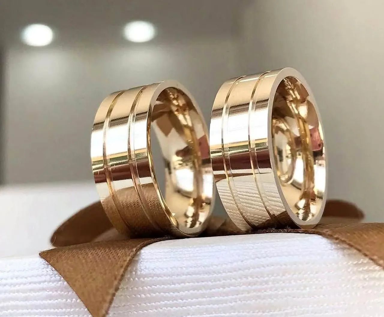 Alianças Personalizadas Sob Encomendas Casamento Compromisso Garantia 