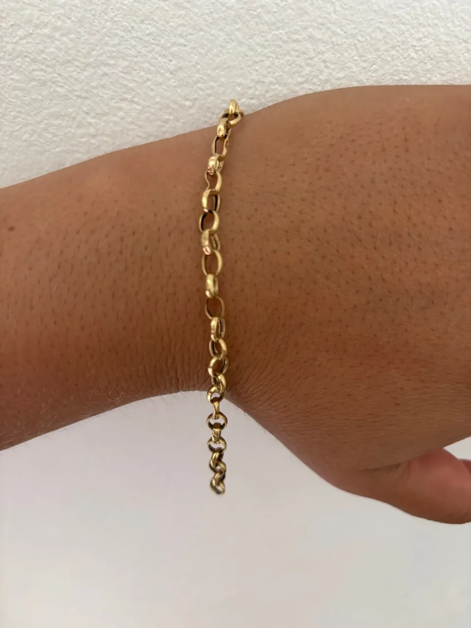 Pulseira de corrente em ouro