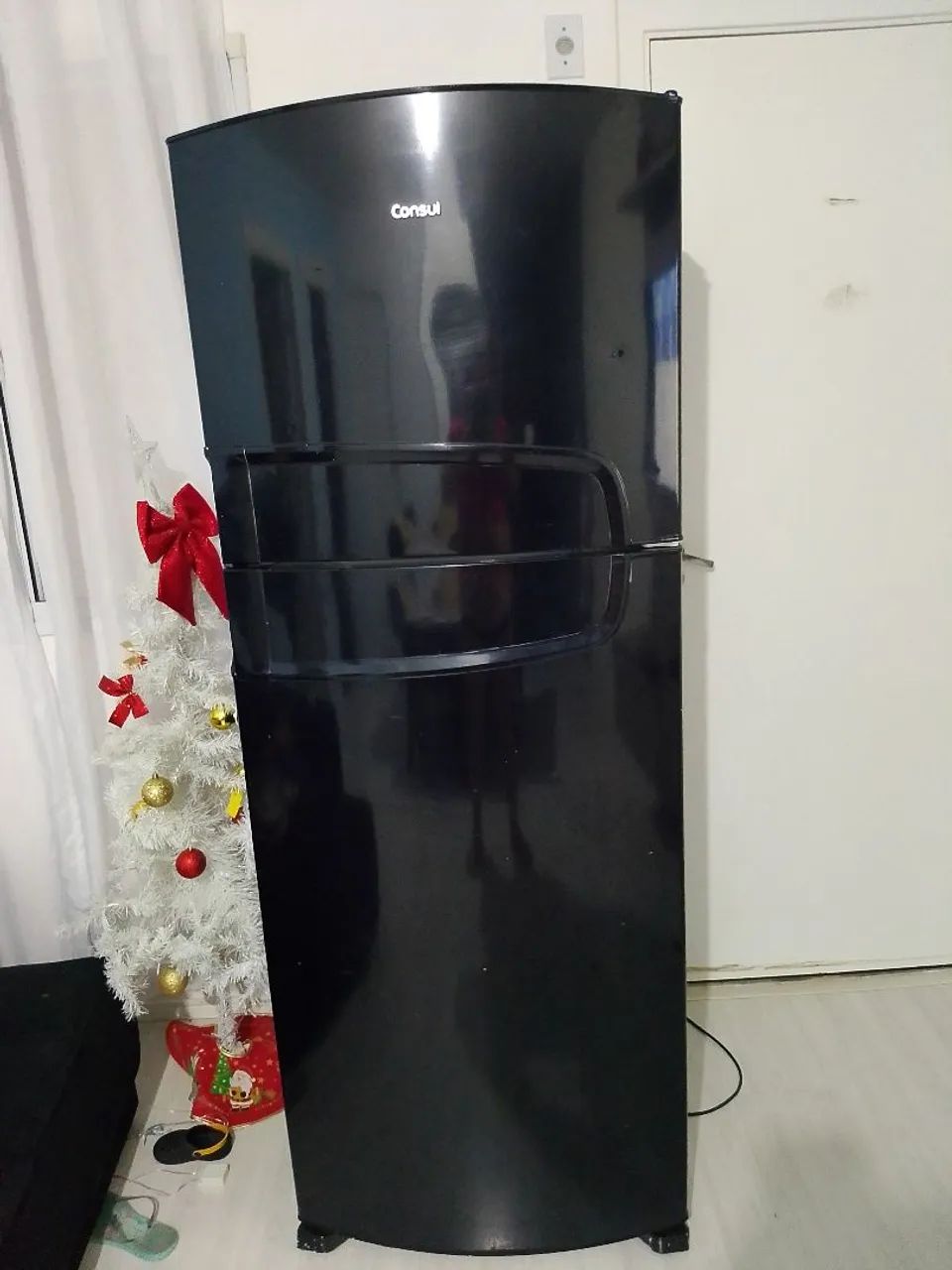 Geladeira usada preta 