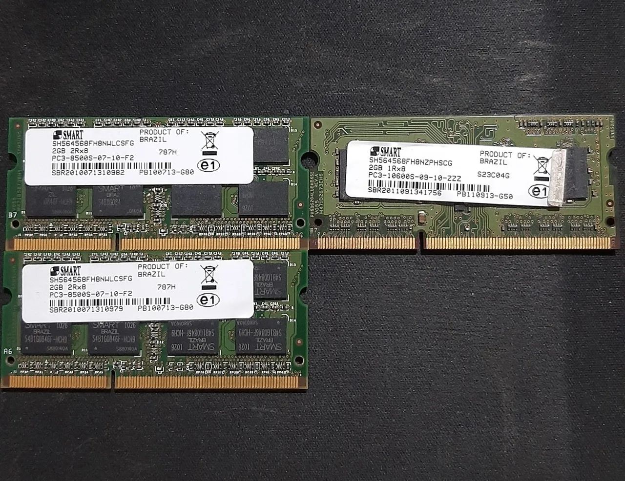 Memória DDR3 SODIMM 2GB - Laptop