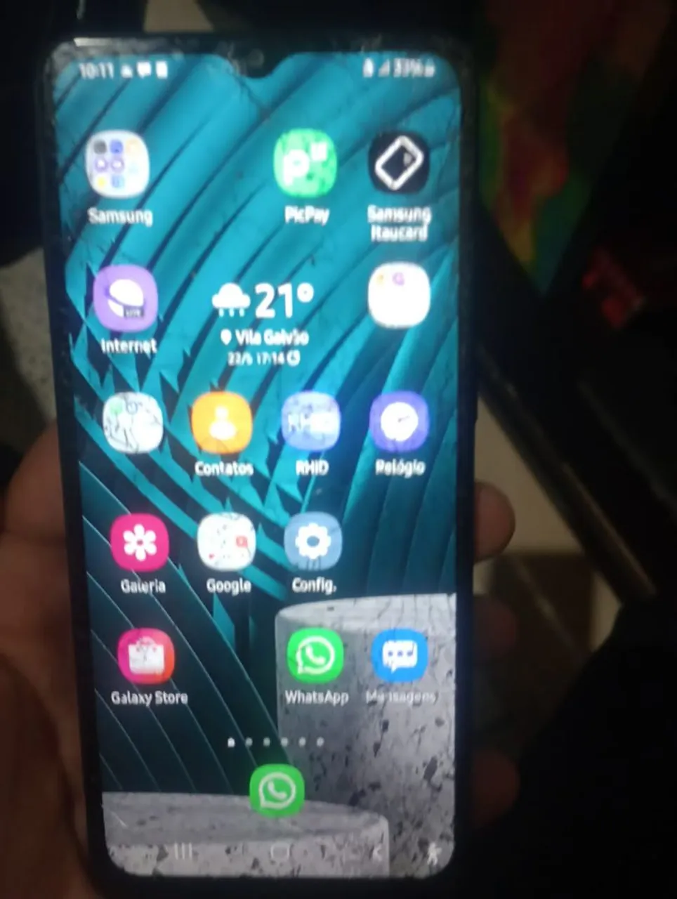 Sansung Galaxy A02 pegando tudo