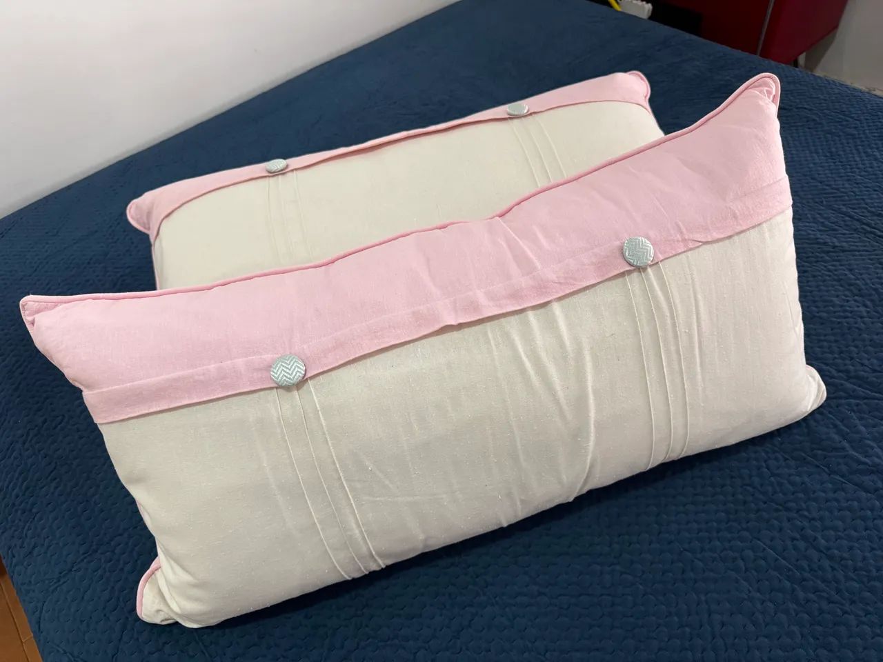 KIT DE ALMOFADAS PREMIUM CATAVENTO EM LINHO PARA QUARTO DE BEBÊ  - Foto 5