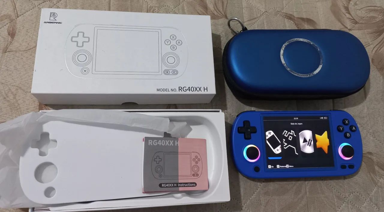 ANBERNIC　RG40XXH　ブルー Amazon.com: ANBERNIC RG40XX H Retro Gaming Console with 4.0