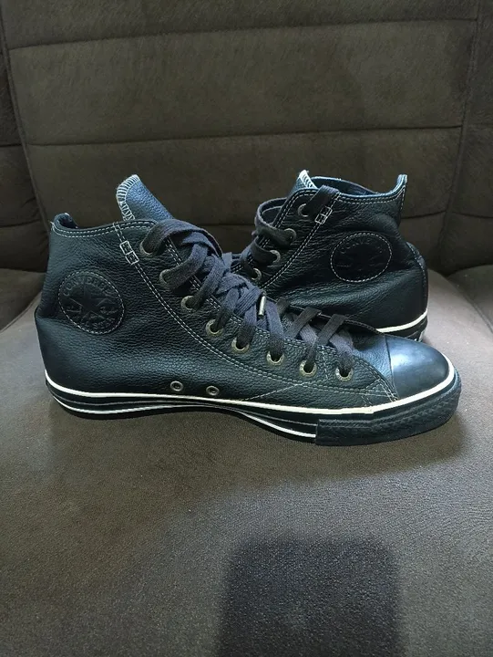 Converse All Star Preto Couro