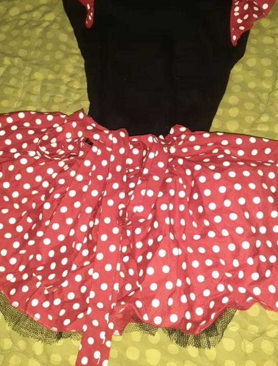 Fantasia Infantil Minnie Vermelha com Bolinhas - Foto 4