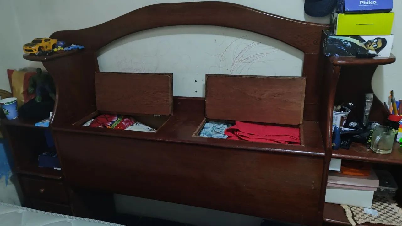 Cabeceira com gavetas e baú  - Foto 2