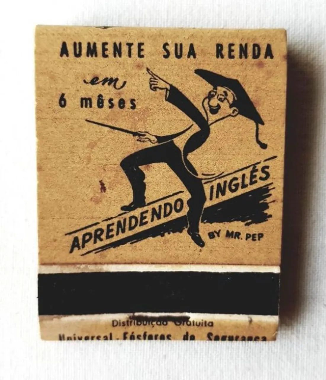 Colecionável - Caixinha de Fósforos - Yázigi - Instituto de Idiomas - Anos 50 - Foto 2