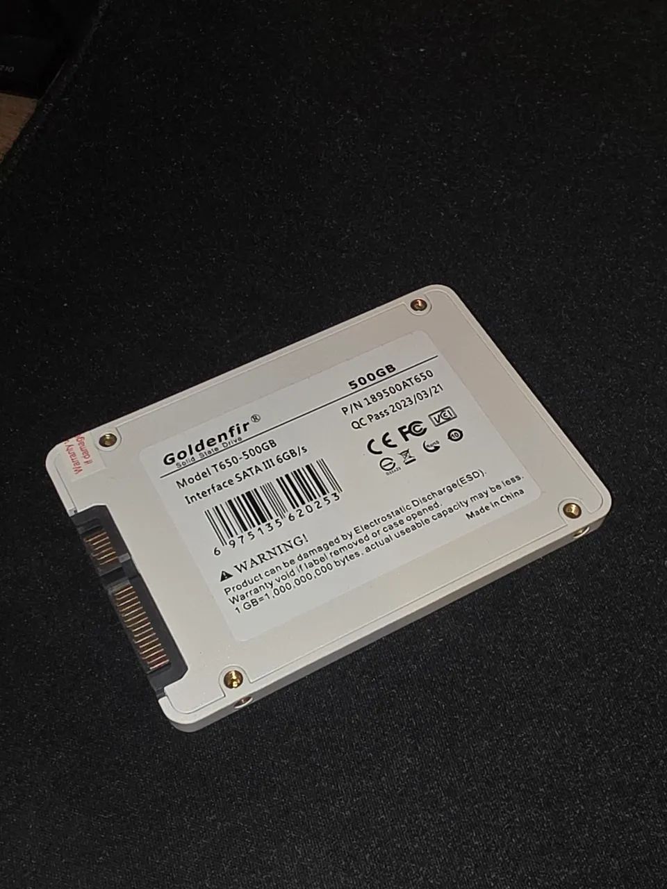 SSD Goldenfir 500GB - saudável e funcionando - Foto 2