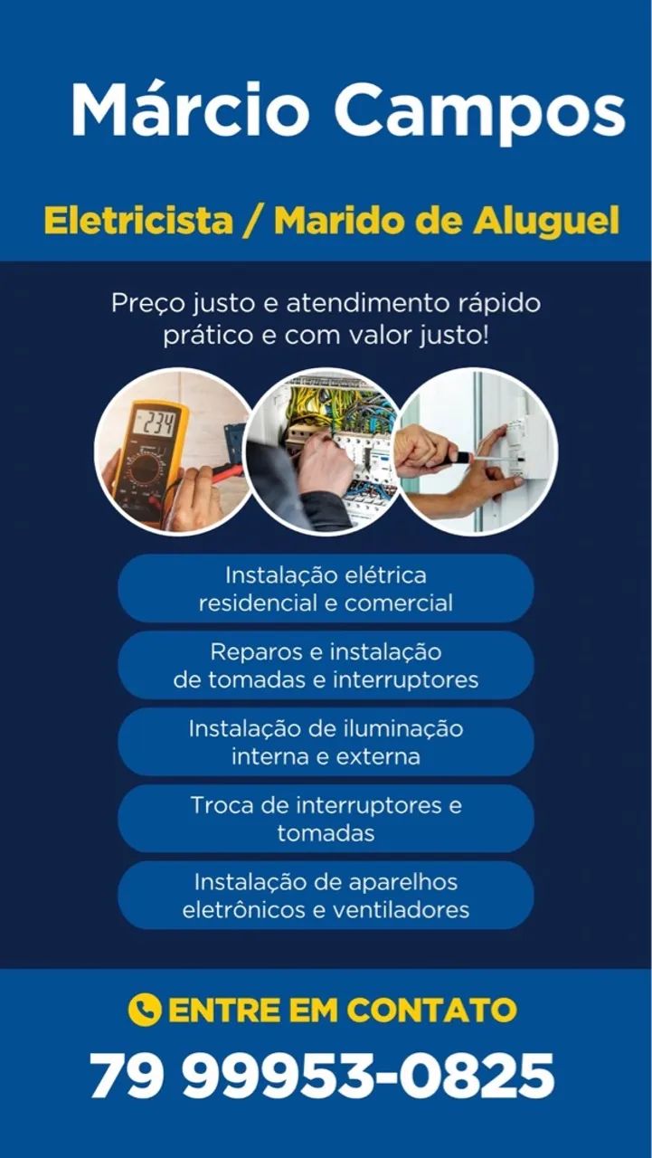 Eletricista / Marido de Aluguel