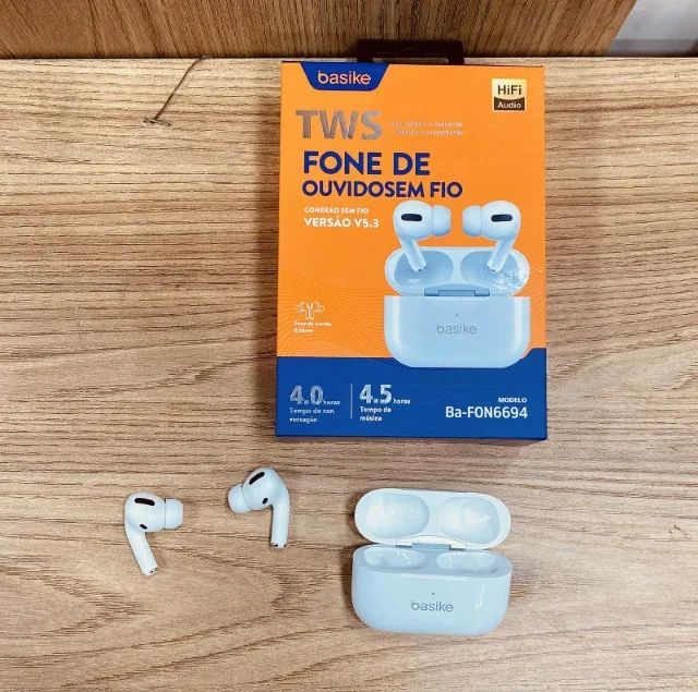 Fone de Ouvido Bluetooth Basike TWS - Foto 3
