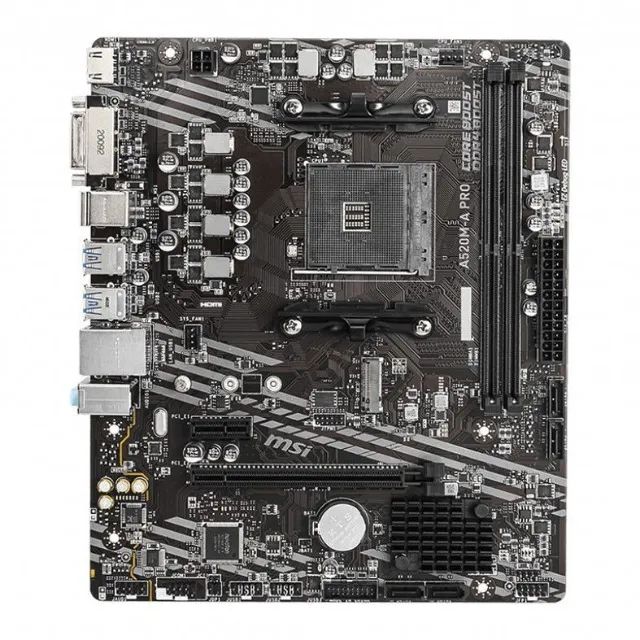 Placa-Mãe MSI A520M-A PRO, AMD AM4, mATX, DDR4, 12x 42,45 - Foto 2