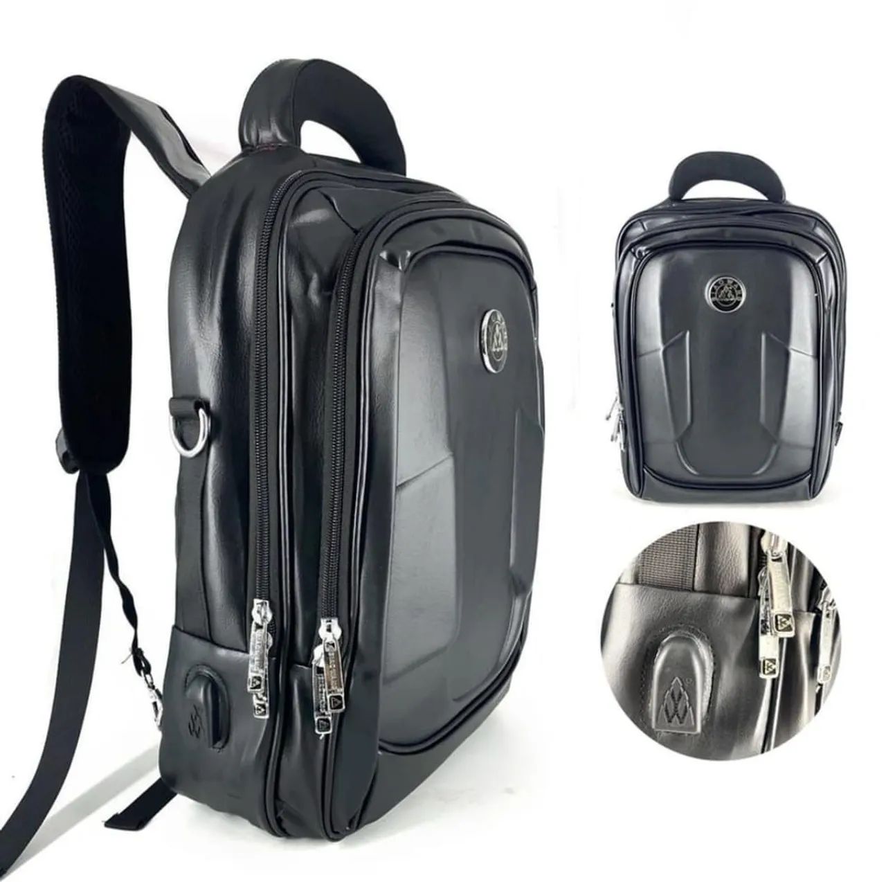 Mochila Masculina de Couro