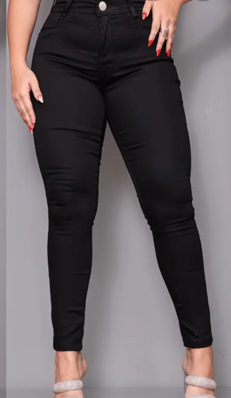 Calça Jeans Skinny Preta