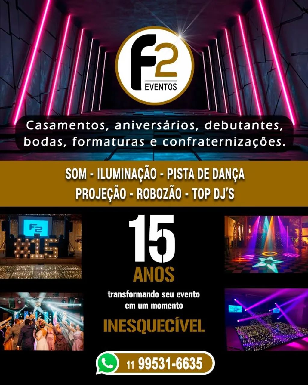 Som e iluminação para festas e eventos! 