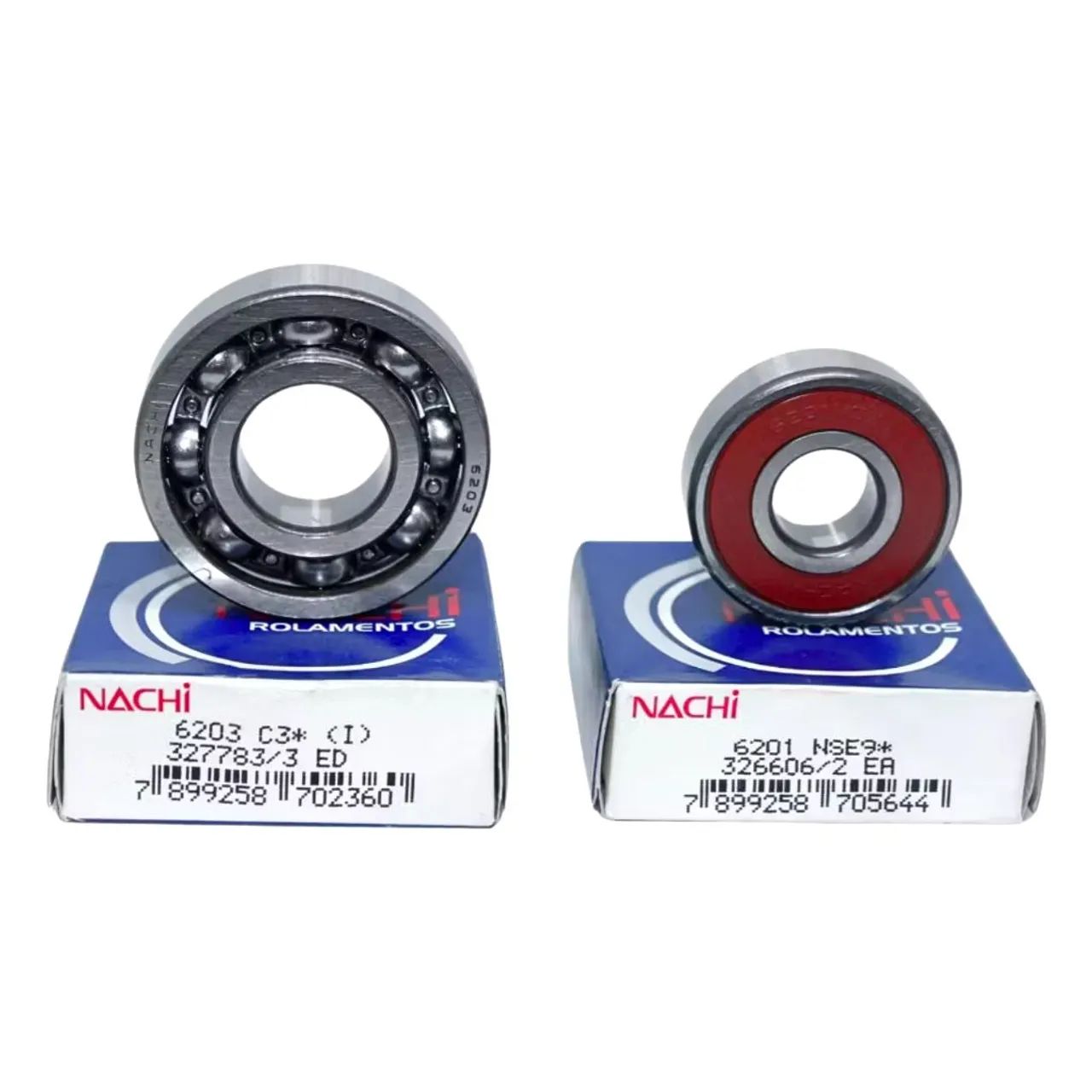 Par de Rolamentos NACHI EIXO PRIMÁRIO CAMPANA titan 150 160 XRE 190