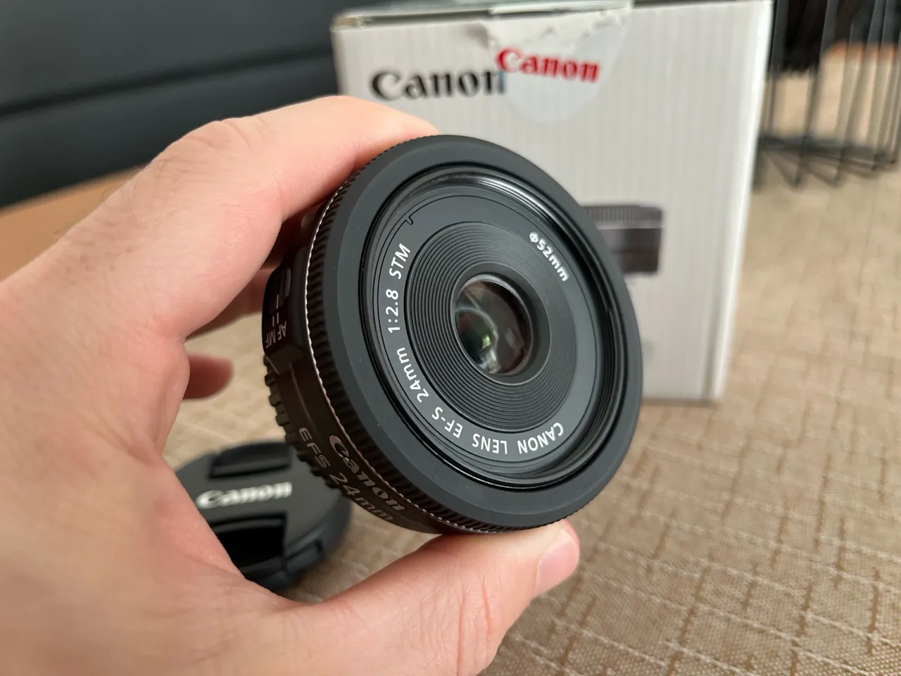 Lente Cânon 24mm 2.8 STM