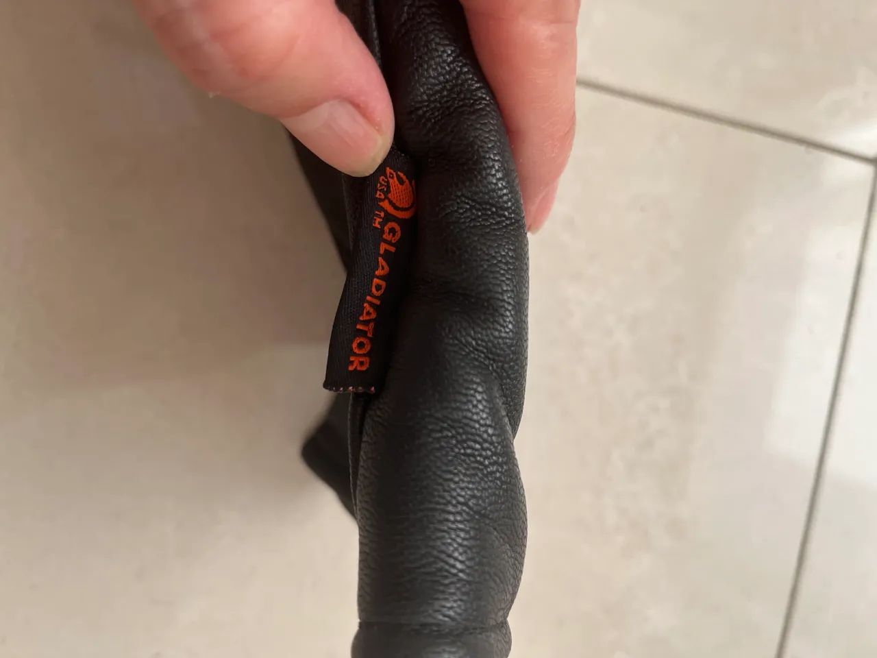 Luvas couro moto tamanho P - Foto 4