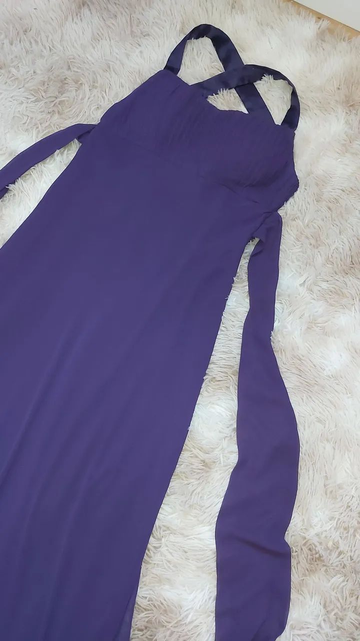 Vestido de festa roxo elegante  - Foto 5