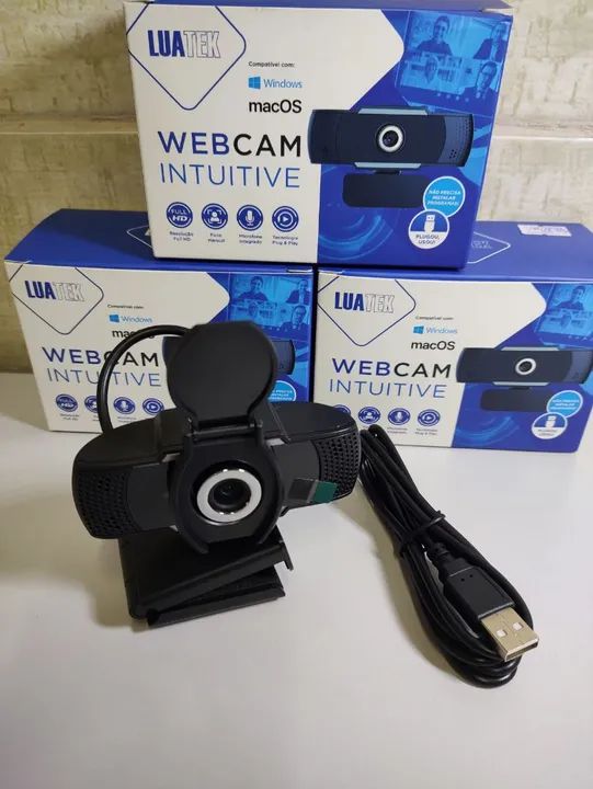 Webcam Full HD para Pcs e Notebooks.