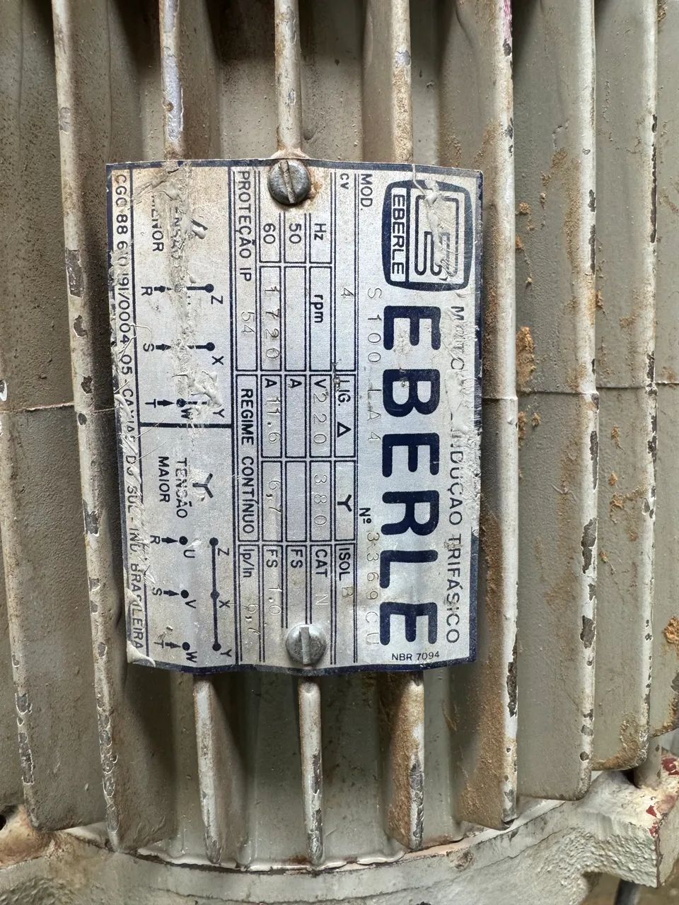 Motor elétrico Eberle trifásico - Foto 3