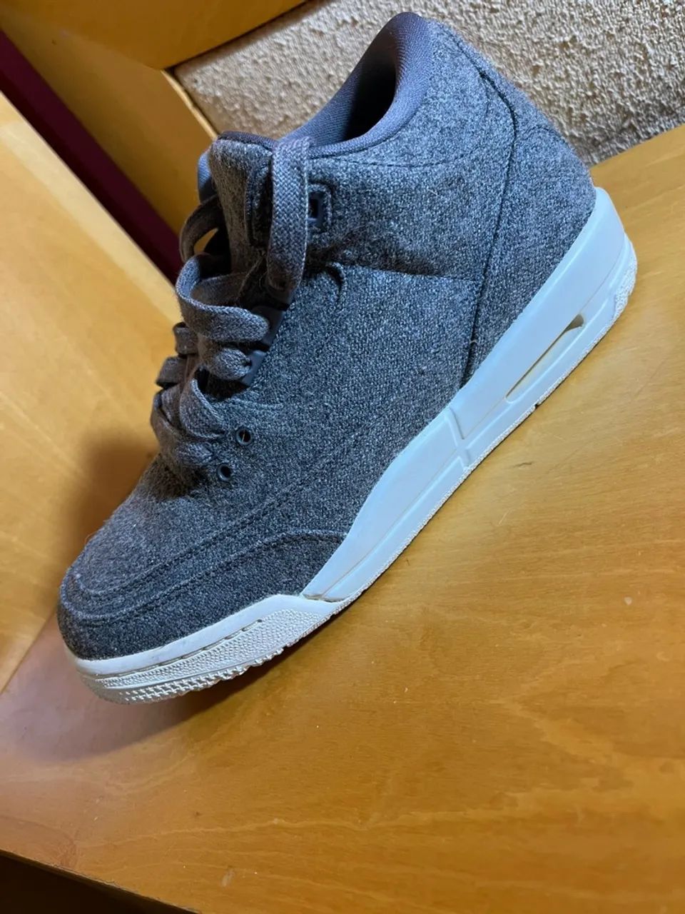 Nike Air Jordan 3 Retro wool cinza 38 - Foto 2