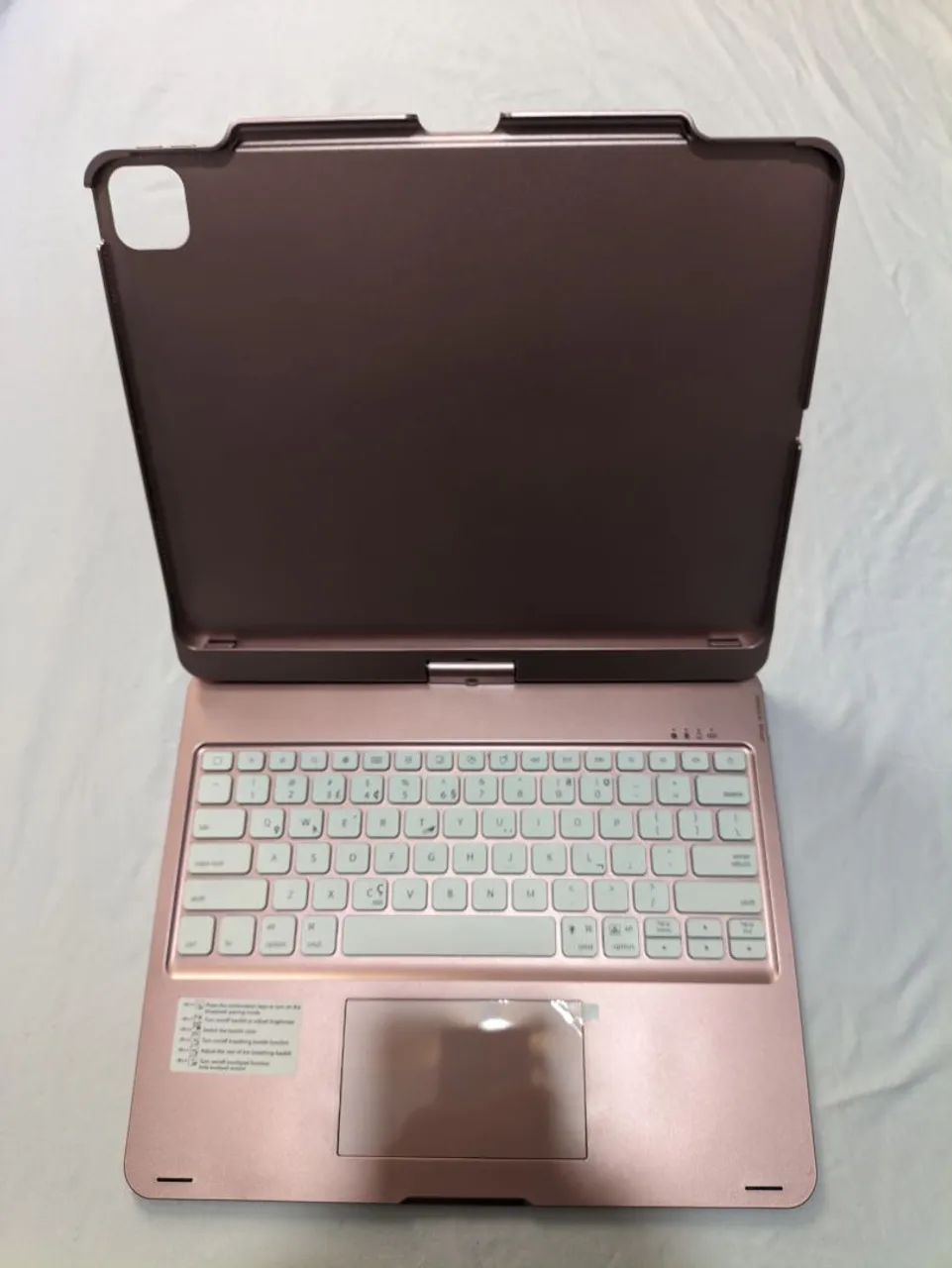 iPad Capa Teclado F17 wireless keybord case iPad 12.9/13 - Foto 2