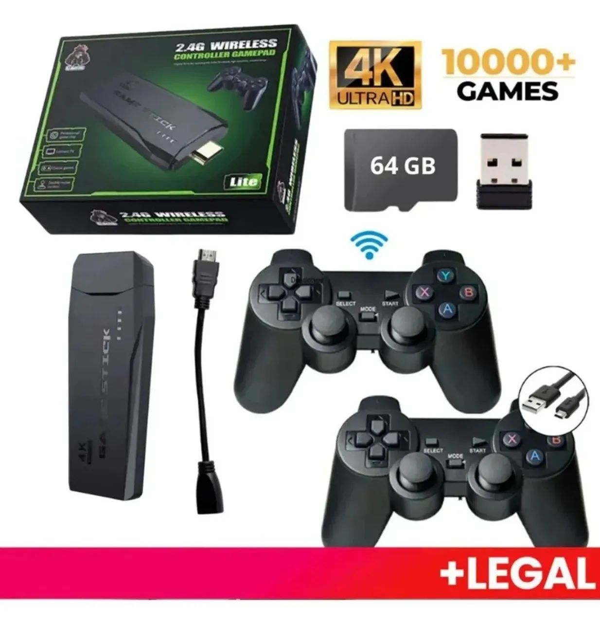 Game stick 4k Lite - NOVO, ENTREGA E  INSTALAÇÃO GRÁTIS 