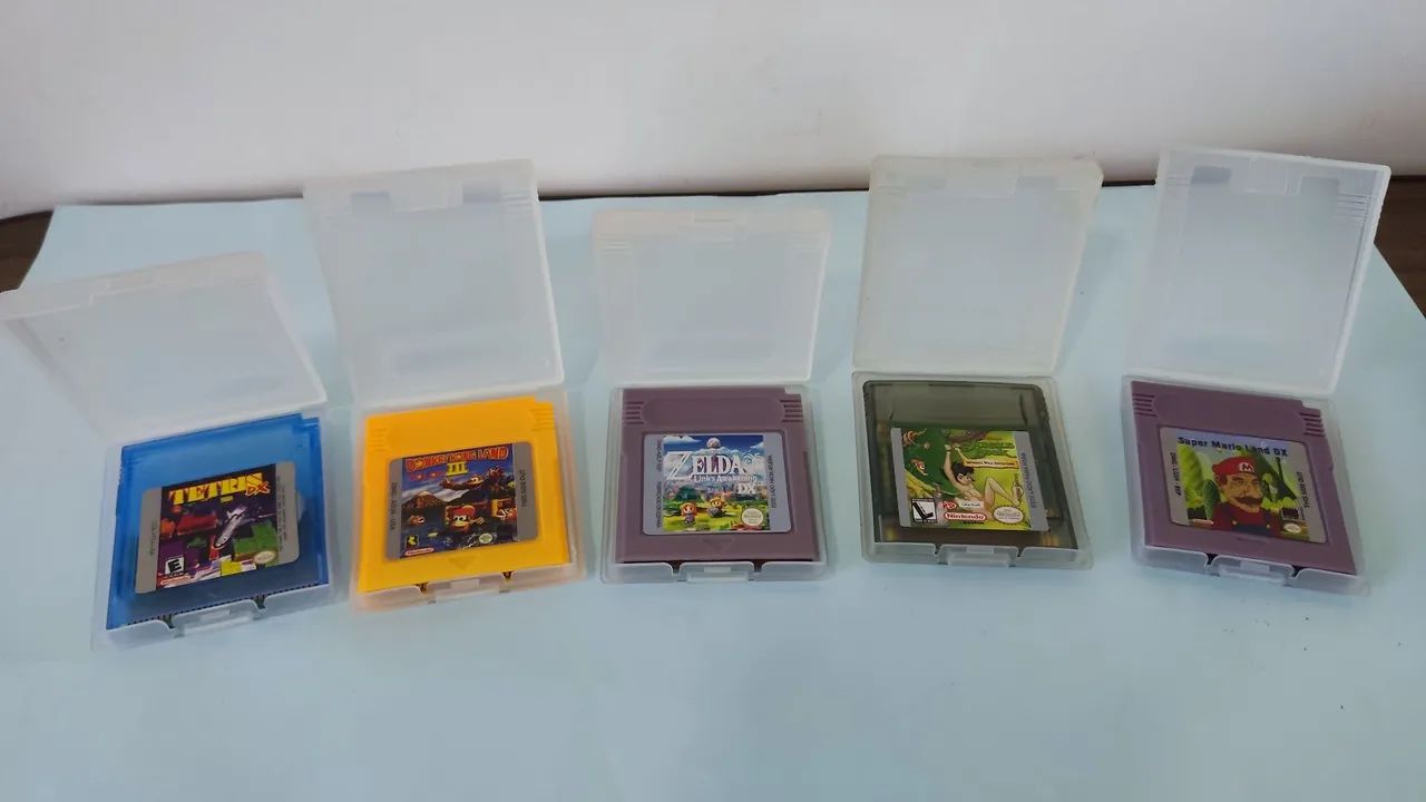Lote de 5 Cartuchos de Jogo Game Boy - Diversos Títulos - Foto 2