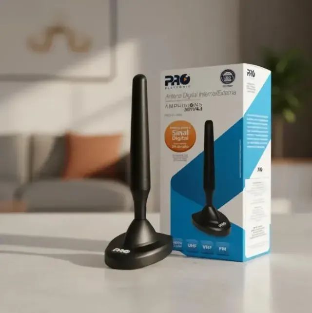 Antena Digital para TV Interna ou Externa - Foto 2