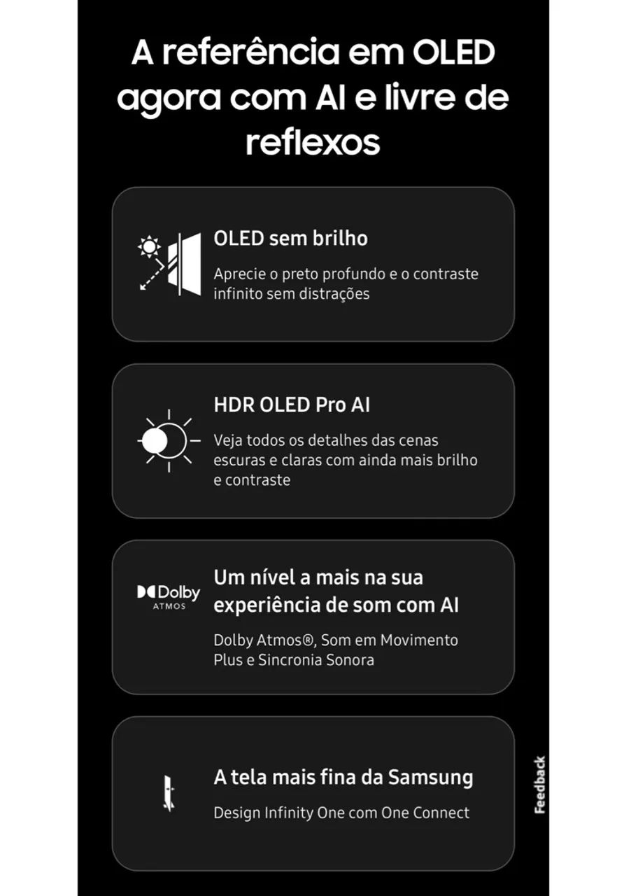 AI Smart TV Samsung OLED 4K S95D 65 Polegadas - Foto 6