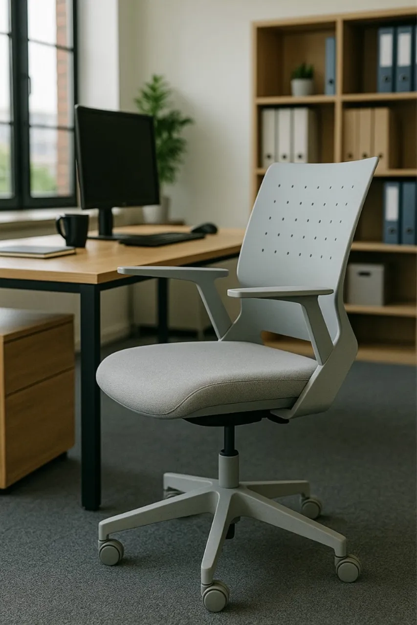 Cadeira de Escritório Ergonômica com Rodas