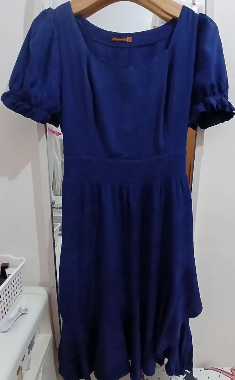 Vestido midi Azul - Foto 2