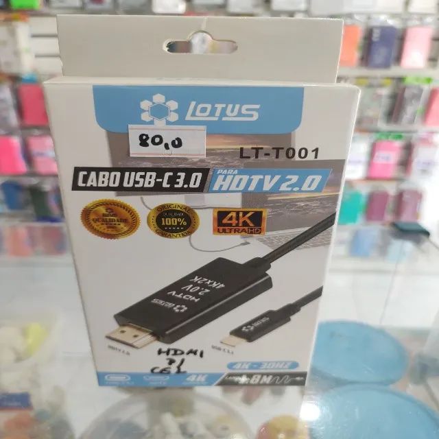 Cabo usb - C  3.0 hdtv 2.0  - Foto 2