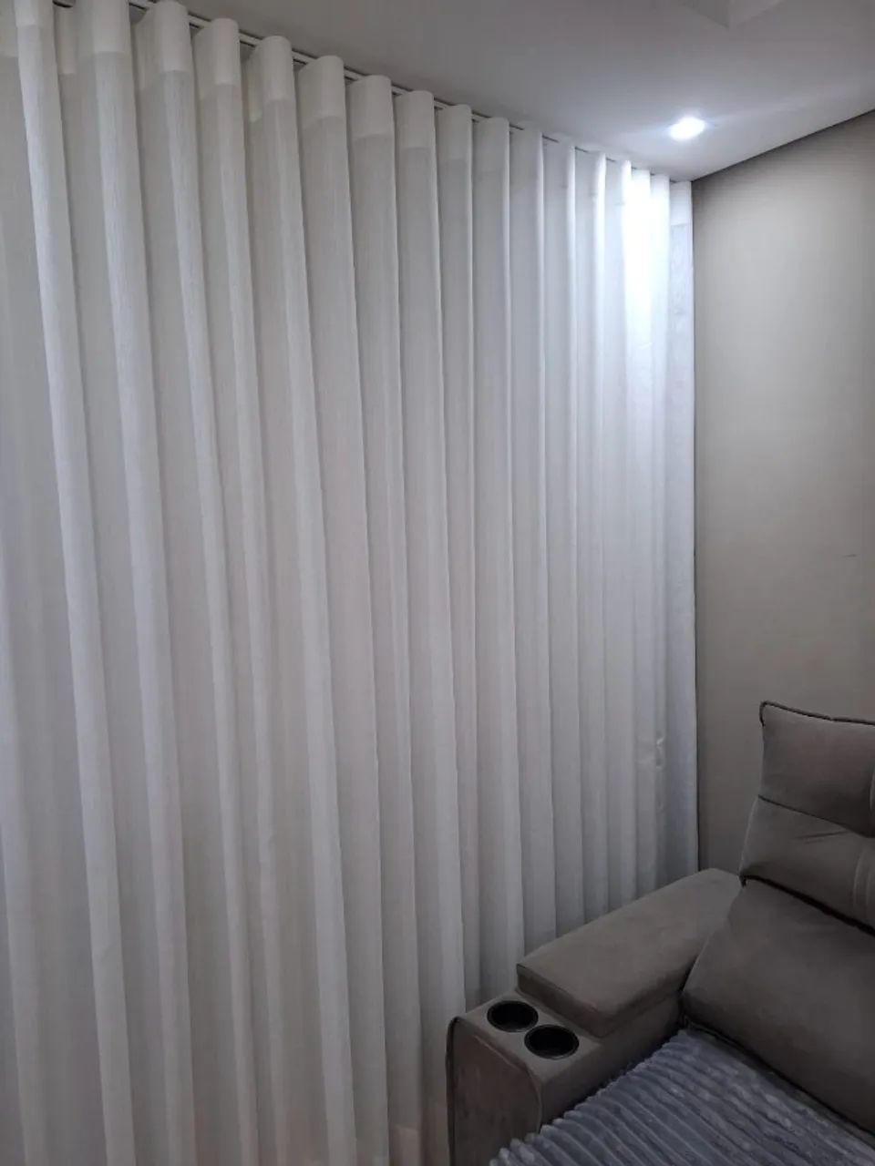 Cortina Linho Gaze com Prega Wave e Forro 10x no Cartão - Foto 4