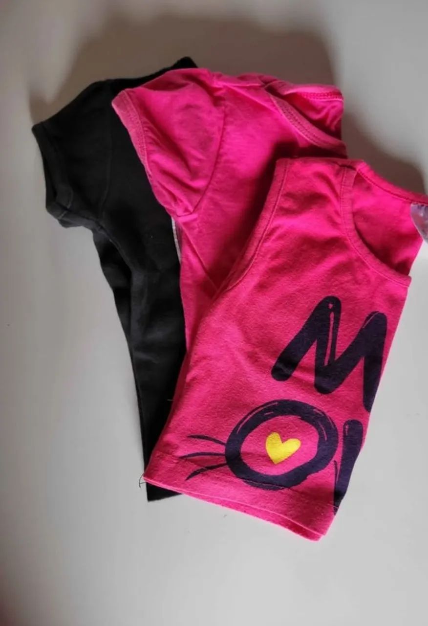 Conjunto infantil menina Brandili<br>Com 2 calças e 3 camisetas algodão - Foto 4