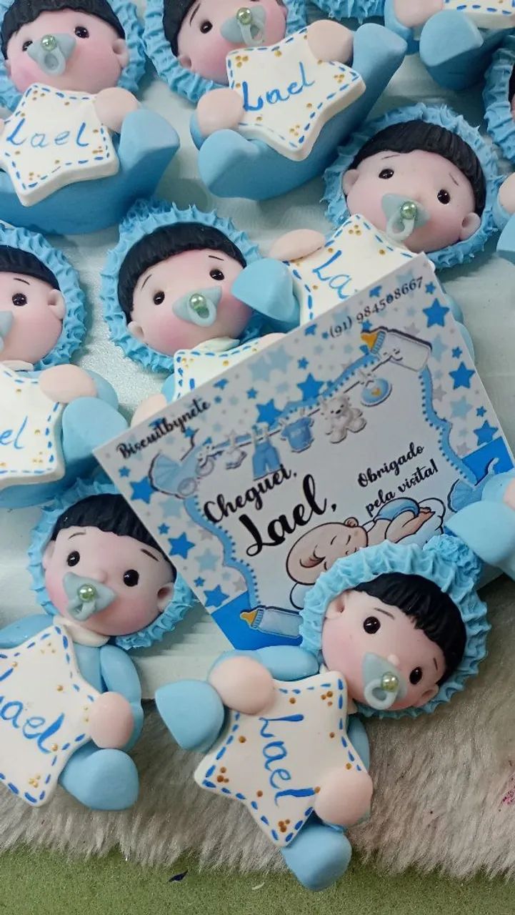 Lembrancinhas para maternidade em Biscuit  - Foto 3