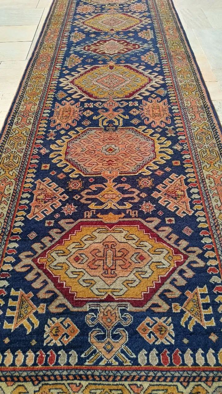 Tapete Persa Caucasiano vintage 1,0 x 3,60Passadeira