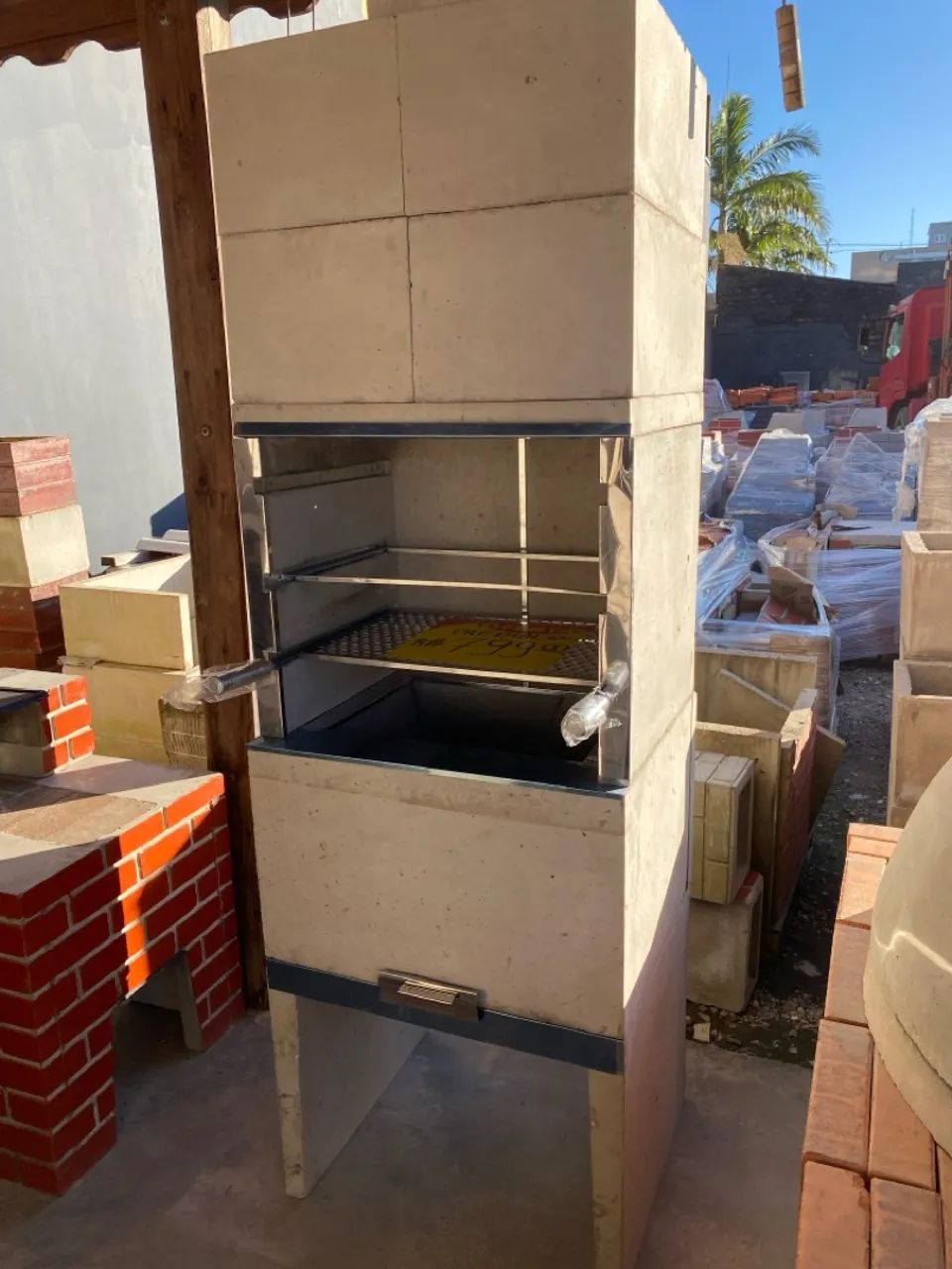 Churrasqueira predial pré moldada de concreto 65 cm  - Foto 4