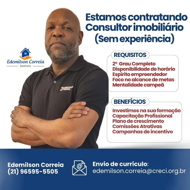 VAGA PARA CONSULTOR IMOBILIÁRIO - Jacarepaguá e Zona Norte