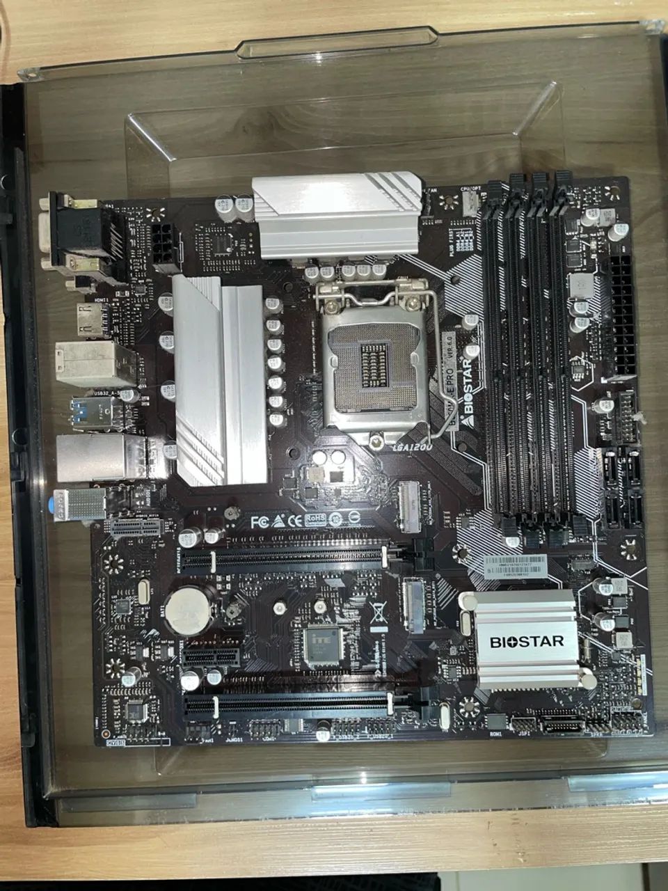 Kit upgrade I3 10100f e placa mãe Biostar B560MX-E PRO