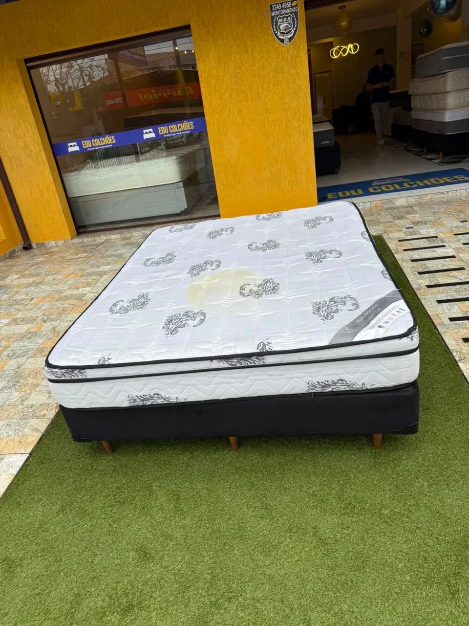 Conjunto box Queen Size ORTOBOM USADA TOP - ENTREGAMOS 