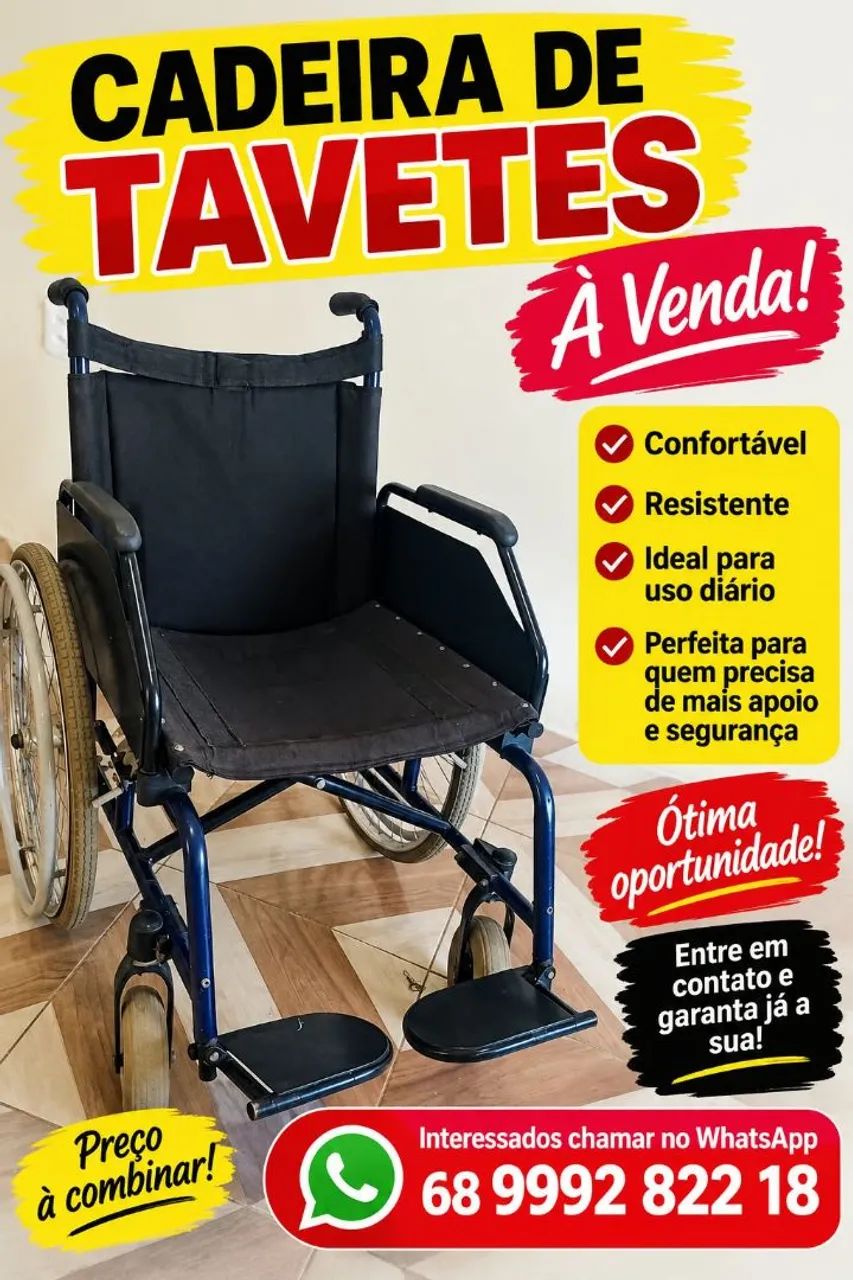 Vendo essa cadeira de rodas conservada