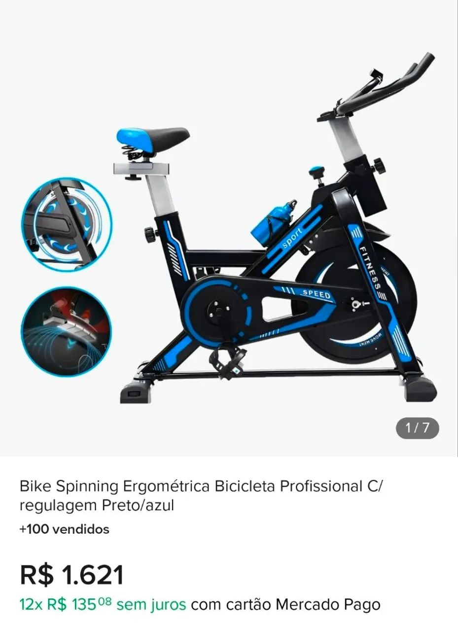 Bike Spinning Ergométrica com regularem  - Foto 2