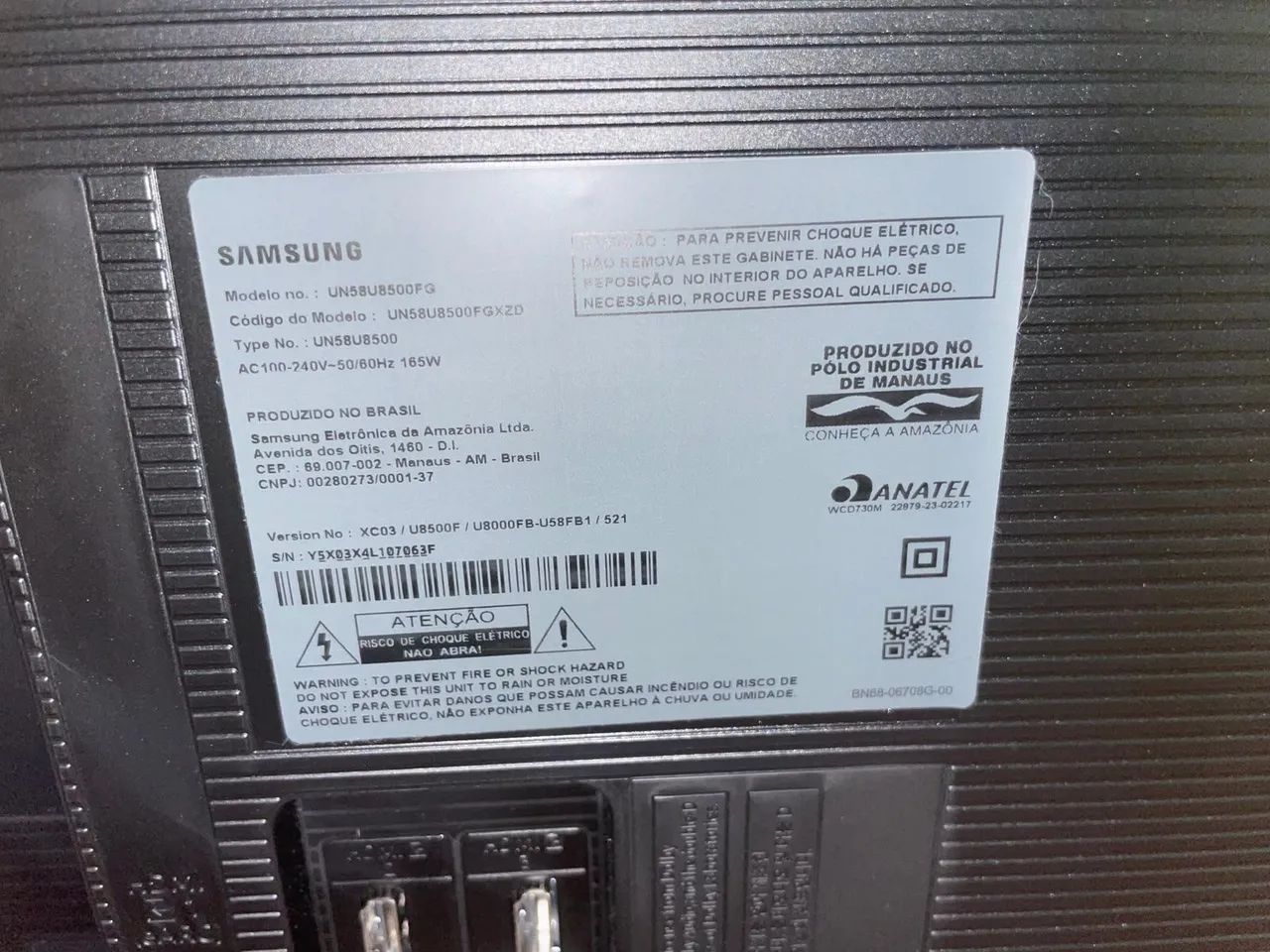 Smart TV 58" Samsung - Nova com tela quebrada - Foto 3