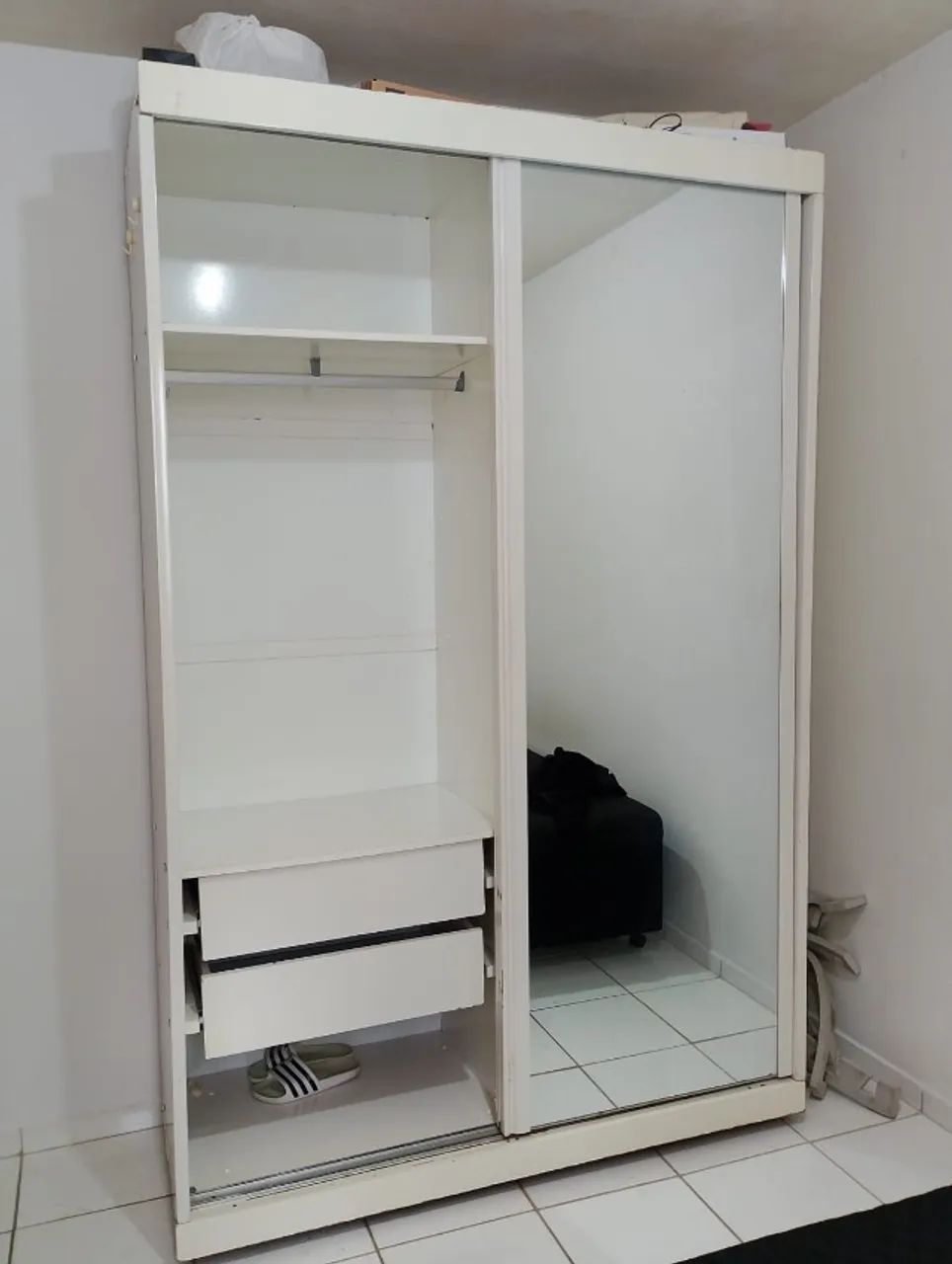 Guarda Roupa de Solteiro c/ espelho - Foto 3